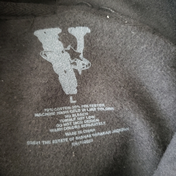 Pop smoke x vlone faith hoodie Size L NEW NO TAG - Picture 4 of 8